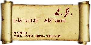 László Jázmin névjegykártya